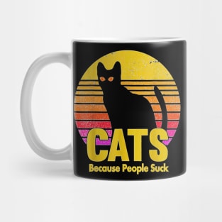 Cats 365 Cats Because People Suck Funny Cat Mug